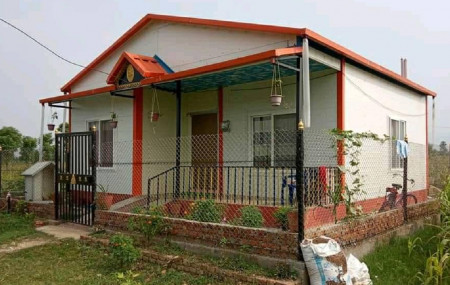 एसवाइ प्यानलद्वारा निर्मित घर। तस्बिर सौजन्यः बि एन्ड बि हाउजिङको फेसबुक